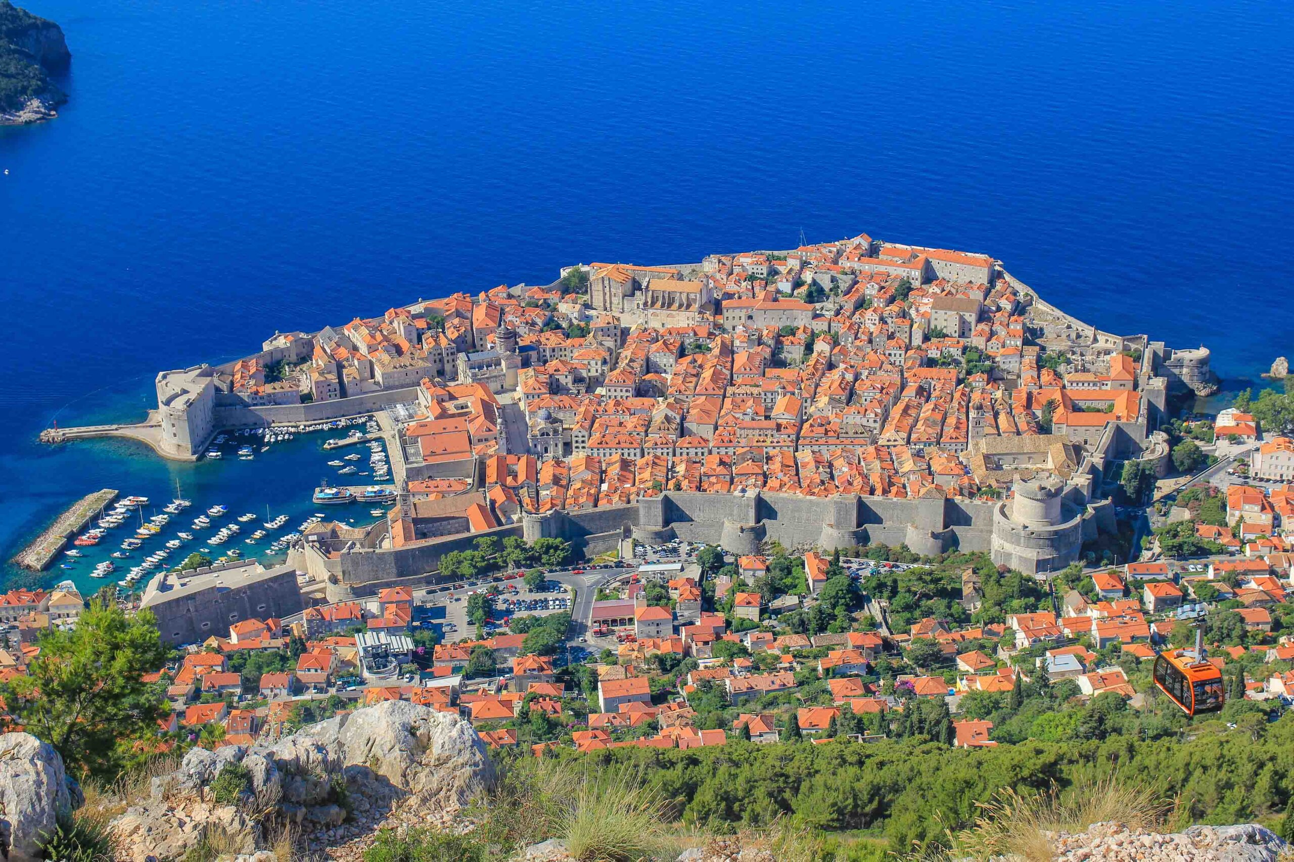 Croatia - beautiful Mediterranean coast landscape in Dalmatia