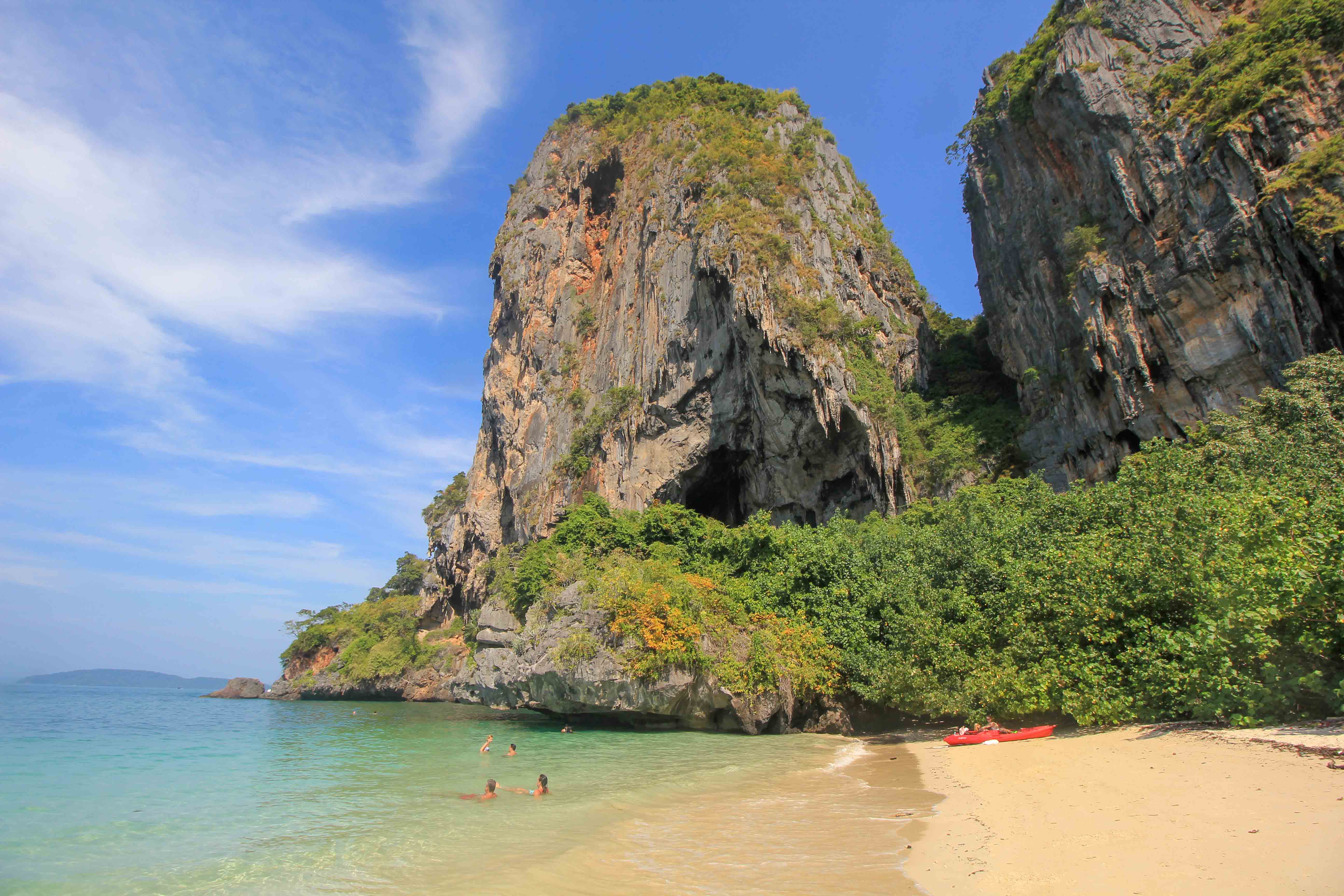 Mountain Penguin – Exploring caves in Railay Beach, Krabi, Thailand