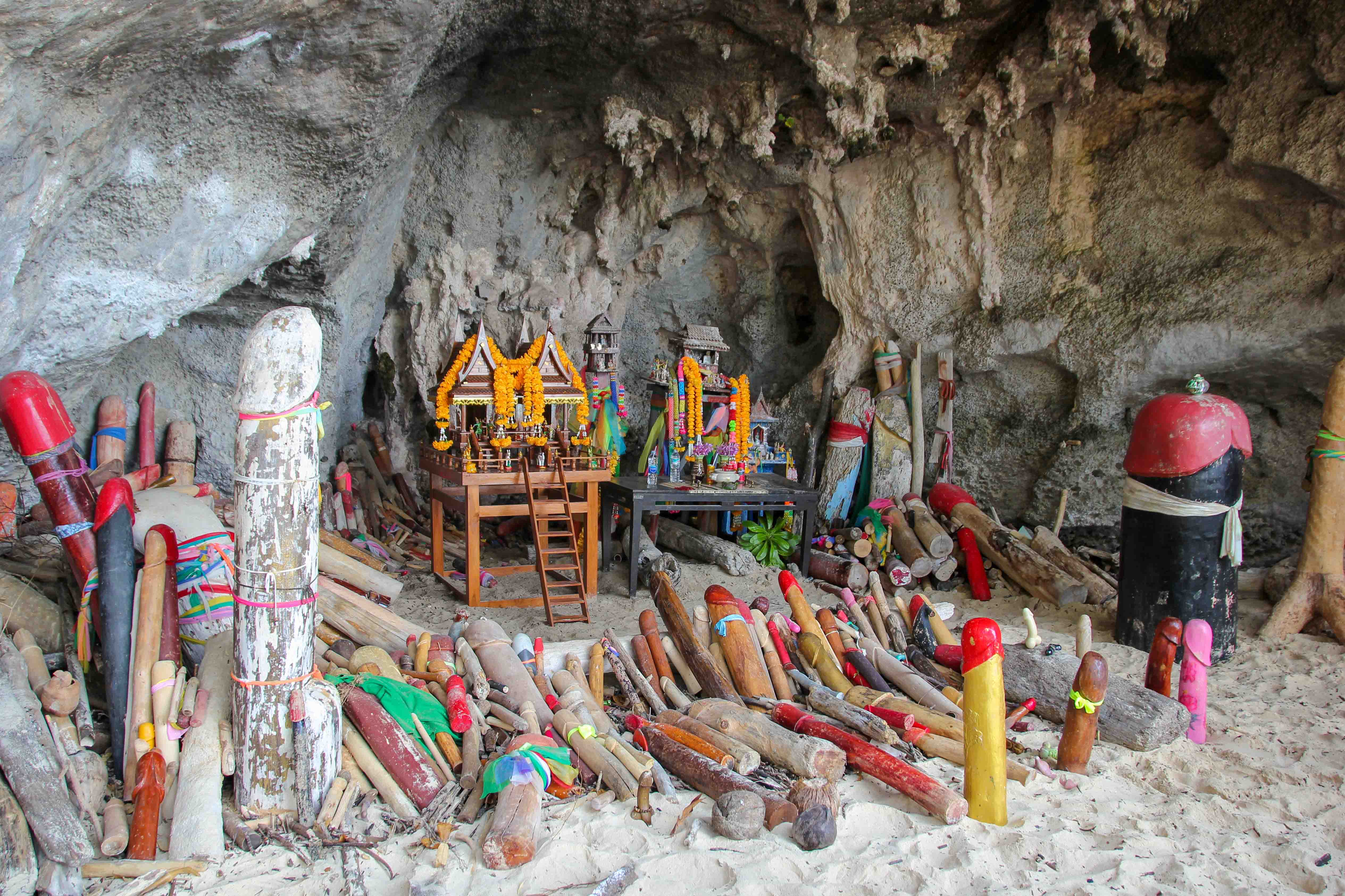 Mountain Penguin – Exploring caves in Railay Beach, Krabi, Thailand