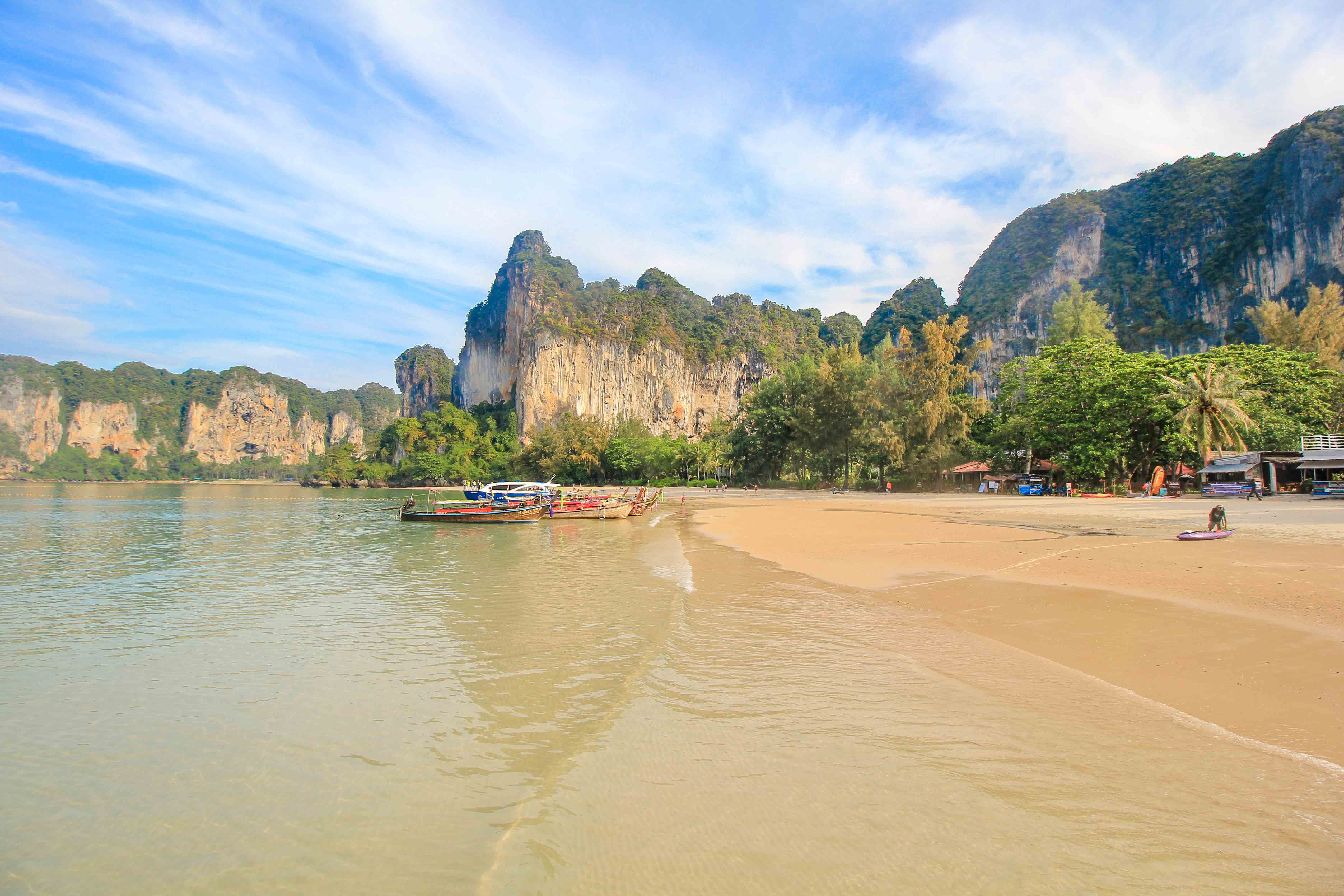 Railay beach, Railay beach in Krabi Thailand, Anek Suwannaphoom