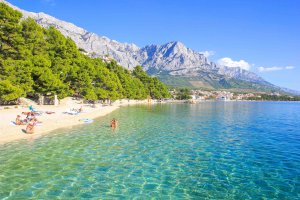 Strand Ikovac, Baska Voda, Makarska Riviera, Kroatien