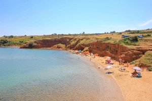 Sandstrand Duboka Draga, Insel Vir, Kroatien