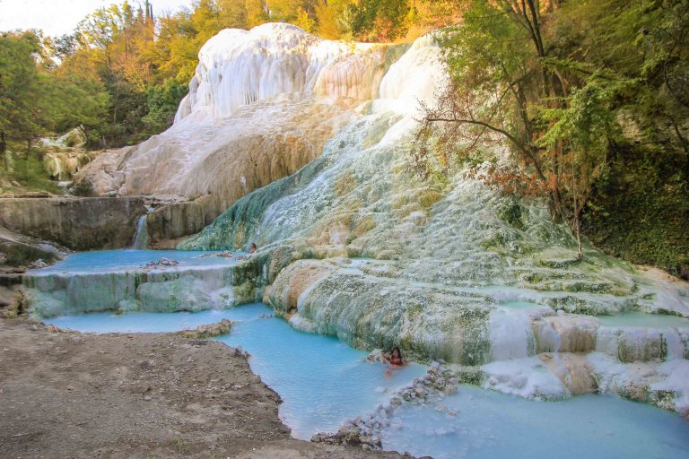 Bagni San Filippo, Toskana, Val d'Orcia, Italian