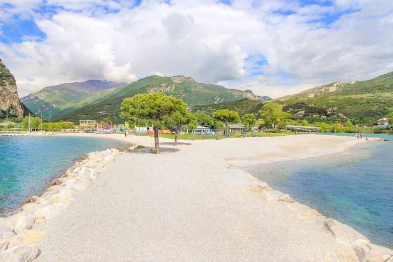 Strand Surf Segnana, Torbole, Riva del Garda, Gardasee, Italien